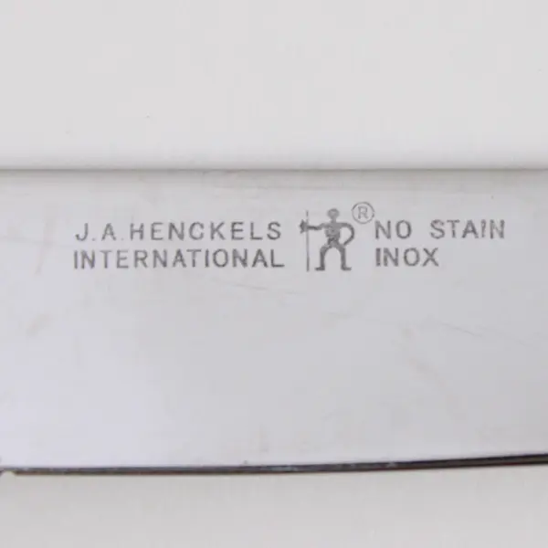 J A Henckels HEN76 Pattern 18/10 SS Solid Dinner Knife 9.25" Rare HTF Pattern