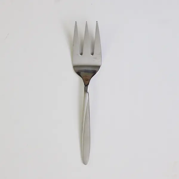 J A Henckels HEN76 Pattern 18/10 SS Cold Meat Serving Fork 8.5" Rare HTF Pattern