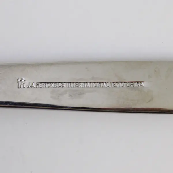 J A Henckels HEN76 Pattern 18/10 SS Cold Meat Serving Fork 8.5" Rare HTF Pattern