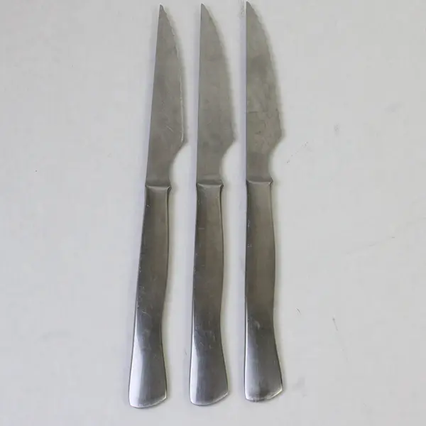 Lot Of 3 J A Henckels (Zwilling) Gourmet Pattern SS Steak Knives 8.75" Rare HTF