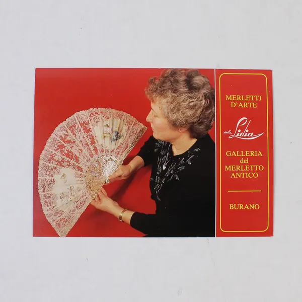 Lot Of 3 VTG Galleria Del Merletto Antico Burano Italy Art Museum Postcards