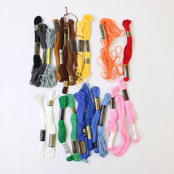 Lot of 23 J.&P. Coats 6-Strand Floss, Asst'd Colors