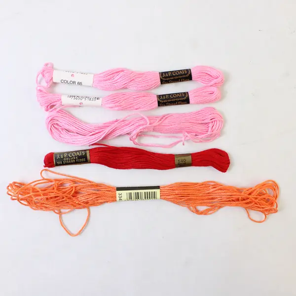 Lot of 23 J.&P. Coats 6-Strand Floss, Asst'd Colors