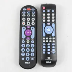 Lot of 2 RCA Universal Remote Controls Untested For Parts/Repair No Batteries