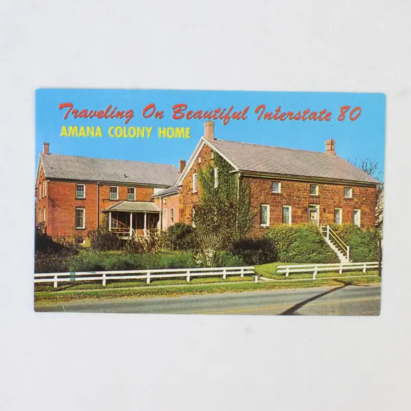 Lot Of 3 VTG Amana Colonies Iowa Building Color Postcards Restaurant Basket Shop