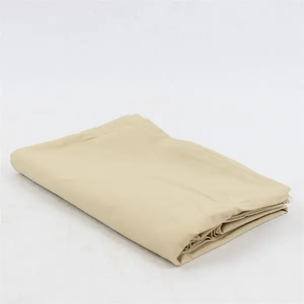 Lot Of 2 The Company Store Matching Solid Beige Standard Pillow Case 100% Cotton