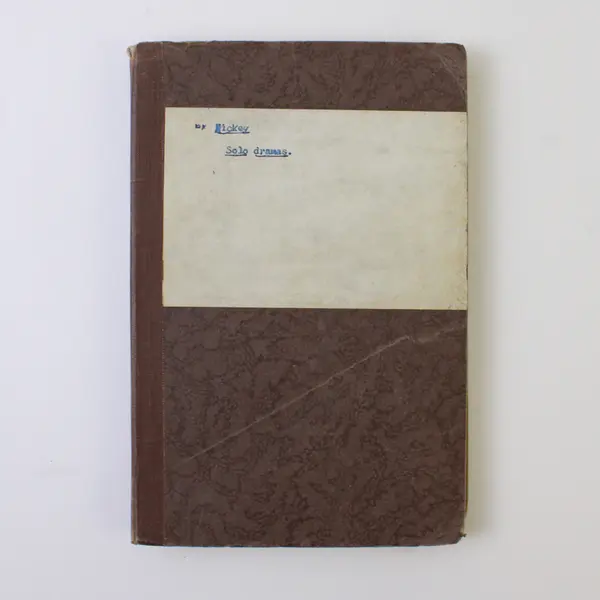 Solo Dramas 18 Character Sketches Mary L Hickey Replaced Cover 1944 Ex-Library