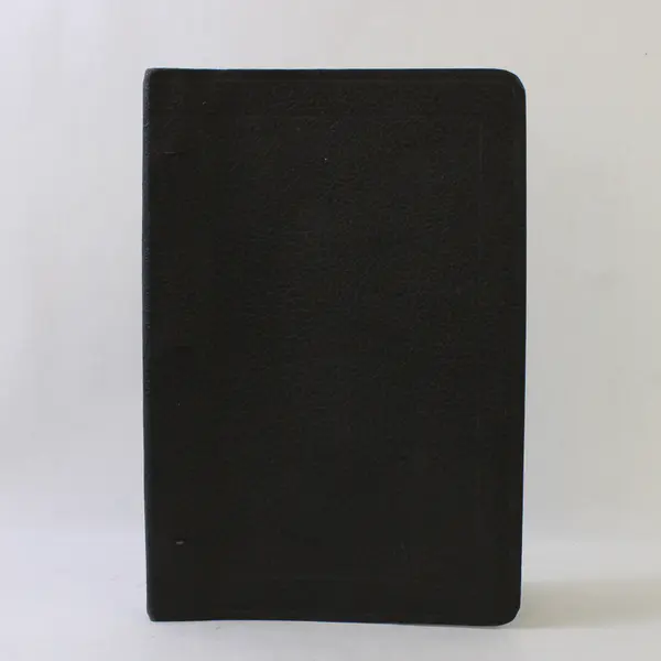 Vintage J.J. Newberry Co Colligan 3 Ring Binder Black Leather Cover 