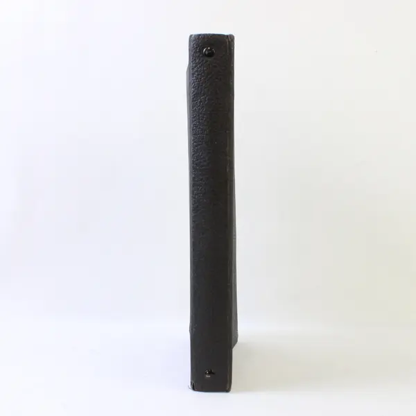 Vintage J.J. Newberry Co Colligan 3 Ring Binder Black Leather Cover 