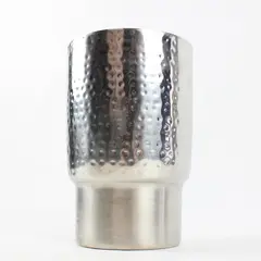Pier 1 Hammered Silver Plated Planter Accent Piece 5.5x5.5x8