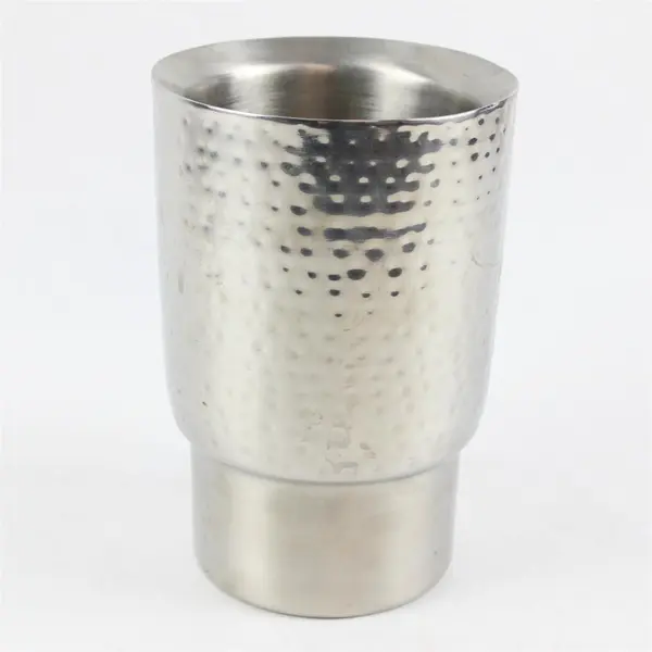 Pier 1 Hammered Silver Plated Planter Accent Piece 5.5x5.5x8