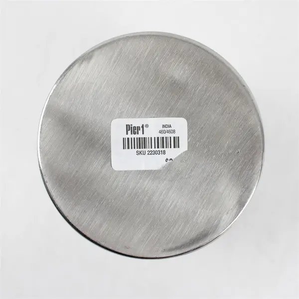 Pier 1 Hammered Silver Plated Planter Accent Piece 5.5x5.5x8