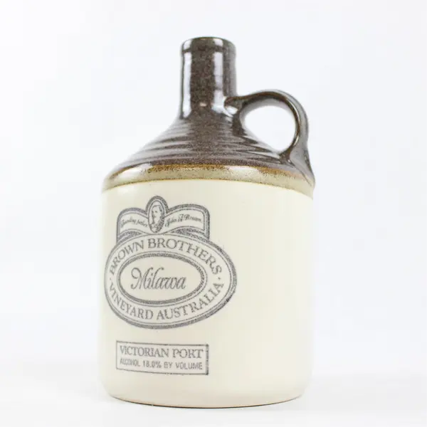 Vintage Brown Brothers Milawa Stoneware Empty Jug Australia Advertising