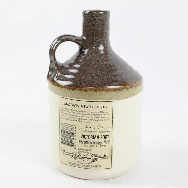 Vintage Brown Brothers Milawa Stoneware Empty Jug Australia Advertising