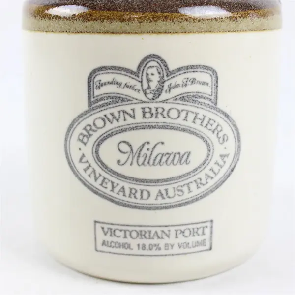 Vintage Brown Brothers Milawa Stoneware Empty Jug Australia Advertising