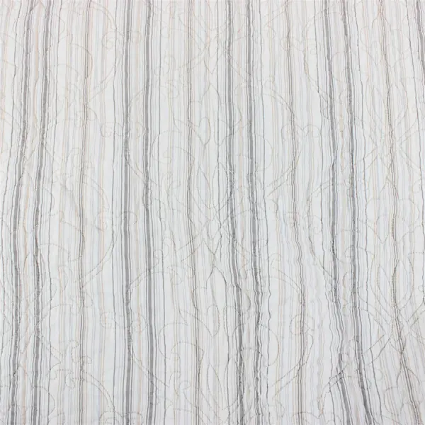 Unbranded Beige/Gray/White Floral/Striped Patterned Quilt Comforter 68.5" x 109"