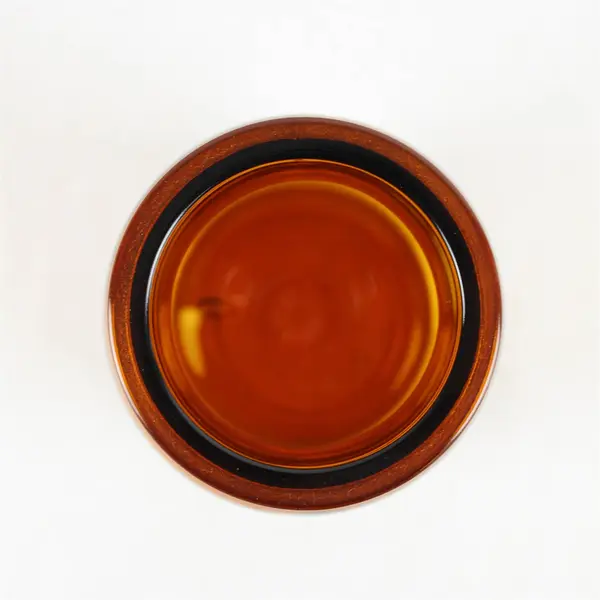 Vintage Amber Glass Apothecary Jar Made in Belgium 9in