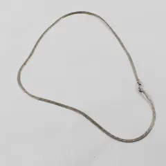 Rotenier 925 Sterling Silver - Italy - Herringbone Chain Necklace 18” Long 3MM