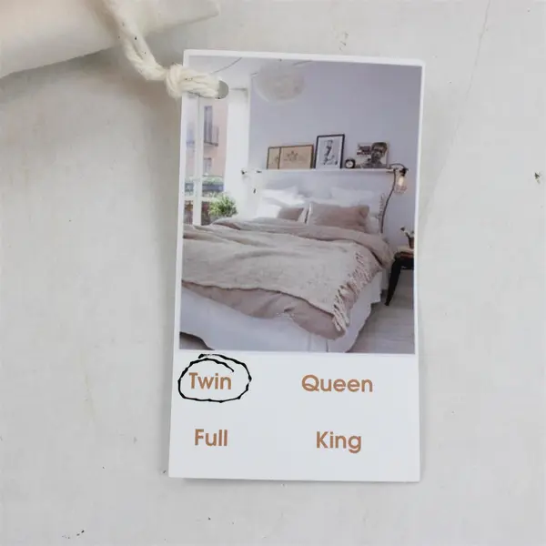 The Company Store Solid Eggshell White Color Twin Flat Bed Sheet 100% Cotton