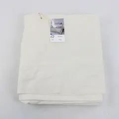 HD Designs Solid Cream White Color Twin Flat Bed Sheet 100% Cotton