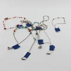 Lot of 8 Vintage Dainty Necklaces Assorted Beaded Layering Mix