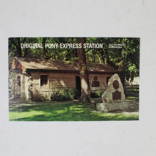 Lot Of 3 Nebraska Historical Postcards Gothenburg Pony Express Postmark 