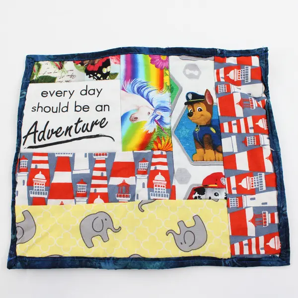 Lot of 3 Patchwork Placemats with Inspirational Words