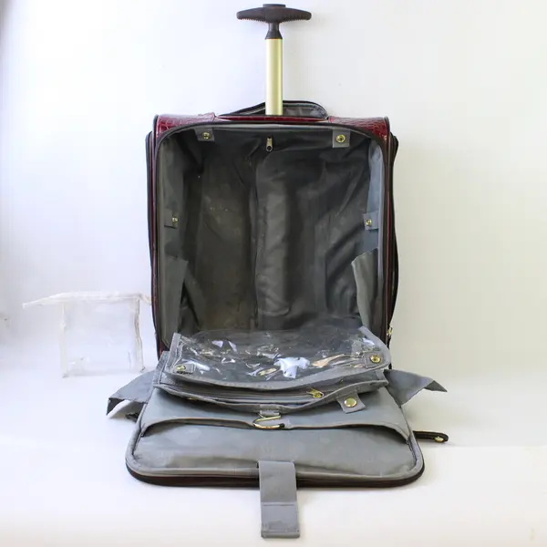 Samantha Brown Croco-Embossed Dowel Travel Bag & Suitcase Set