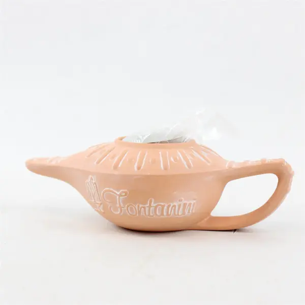 Roman Fontanini Terra Cotta Genie Oil Lamp Tealight Candle Holder 1999