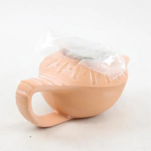 Roman Fontanini Terra Cotta Genie Oil Lamp Tealight Candle Holder 1999