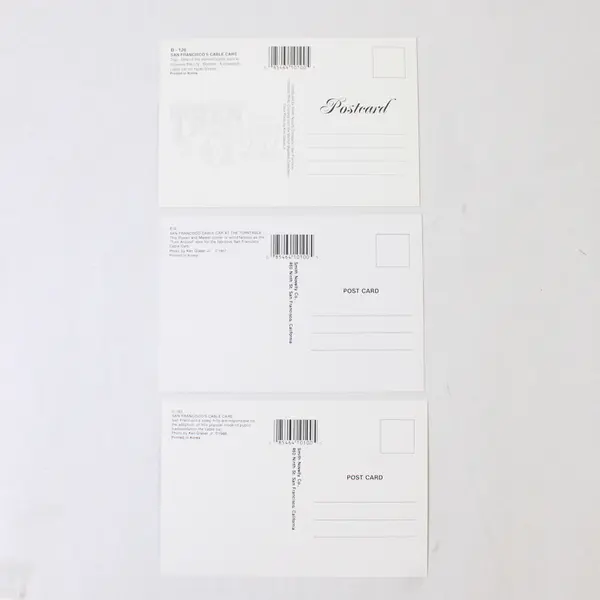 Lot Of 3 Vintage San Francisco California Cable Car Postcards Smith Novelty Co