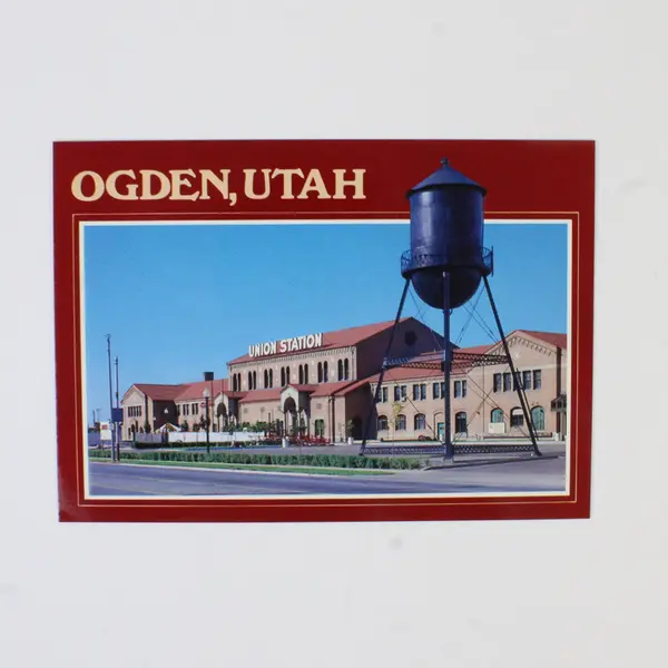 Lot Of 3 Utah Postcards Ogden Train Depot Promontory Summit Kimball Car Museum