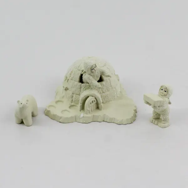 Dept 56 Snowbabies We're Building An Icy Igloo Retired 76697 No Light