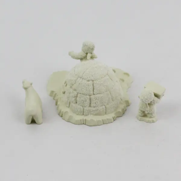 Dept 56 Snowbabies We're Building An Icy Igloo Retired 76697 No Light