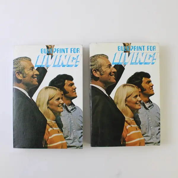 Vintage Lot of 2 Blueprint for Living! Campus Crusade 1969 Paperback Good