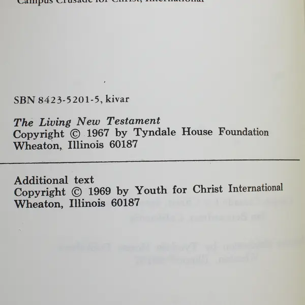 Vintage Lot of 2 Blueprint for Living! Campus Crusade 1969 Paperback Good