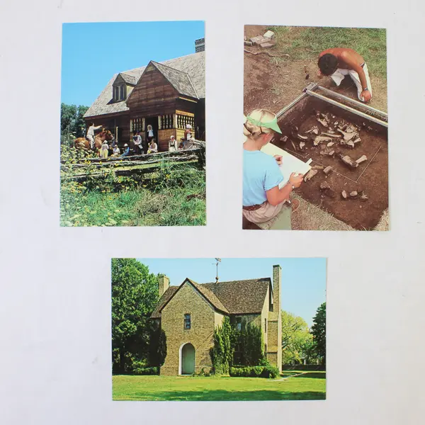 Lot Of 3 Vintage St Mary's City Maryland Postcards Historical Buildings 