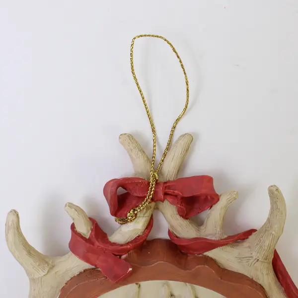 Vintage Ceramic Reindeer Head Ornament Retro Christmas Holiday New