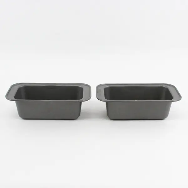 2 Bakers Secret 4"x 7" Metal Loaf Pans