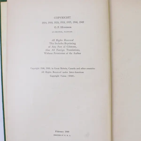 Condensed Milk and Milk Powder by Otto F Hunziker 1949 Hardcover Self-Published