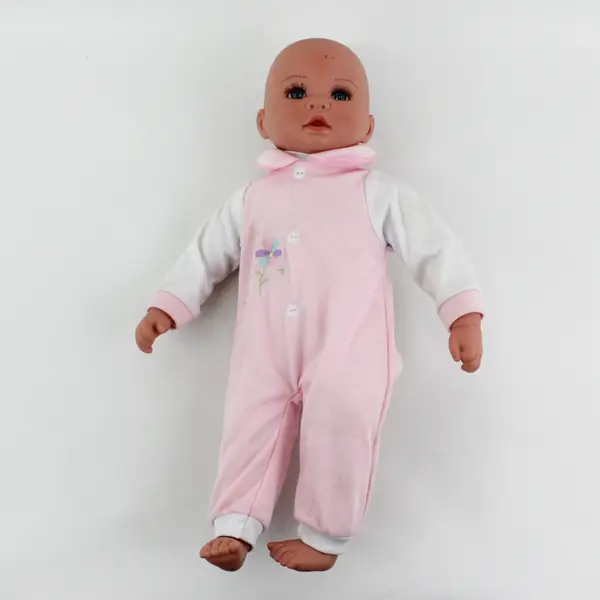 Kingstate 18" Baby Doll Cloth Body Vinyl Head Hand Feet Blue Eyes