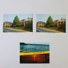 Lot Of 3 Vintage Leonardtown Maryland Postcards Courthouse Old Jail 