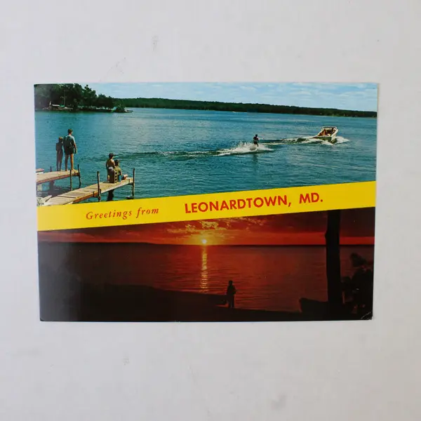 Lot Of 3 Vintage Leonardtown Maryland Postcards Courthouse Old Jail 