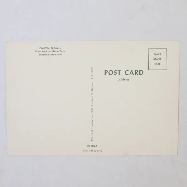 Lot Of 2 Vintage Point Lookout Maryland Postcards Civil War Soldiers Monument