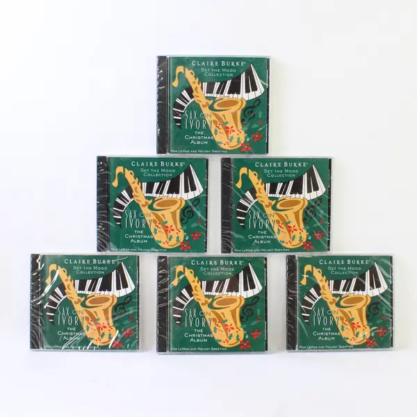 Claire Burke Sax On Ivory Christmas CD Set The Mood Collection, New/Sealed