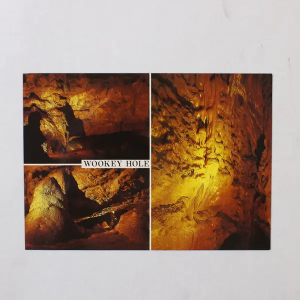 Lot Of 3 Vintage Wookey Hole Somerset Postcards Carousel Witches Cave
