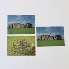 Lot Of 3 Vintage Stonehenge Wiltshire England Postcards English Heritage