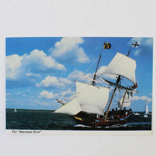 Lot Of 2 VTG St Mary's City Maryland Postcards 1676 State House Maryland Dove