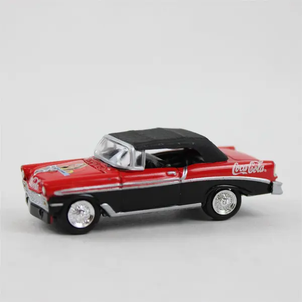 Johnny Lightning 1956 Chevy Bel Air Convertible Coca-Cola 1:64 Red