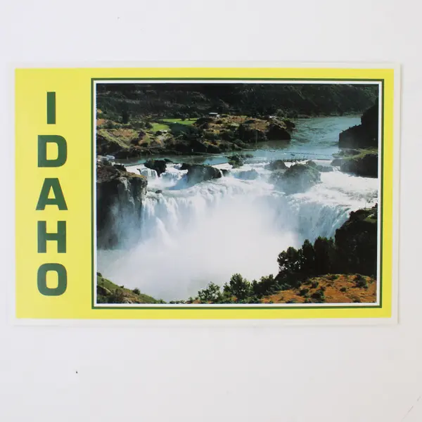Lot Of 2 Vintage Idaho Postcards Craters Of The Moon Shoshone Falls